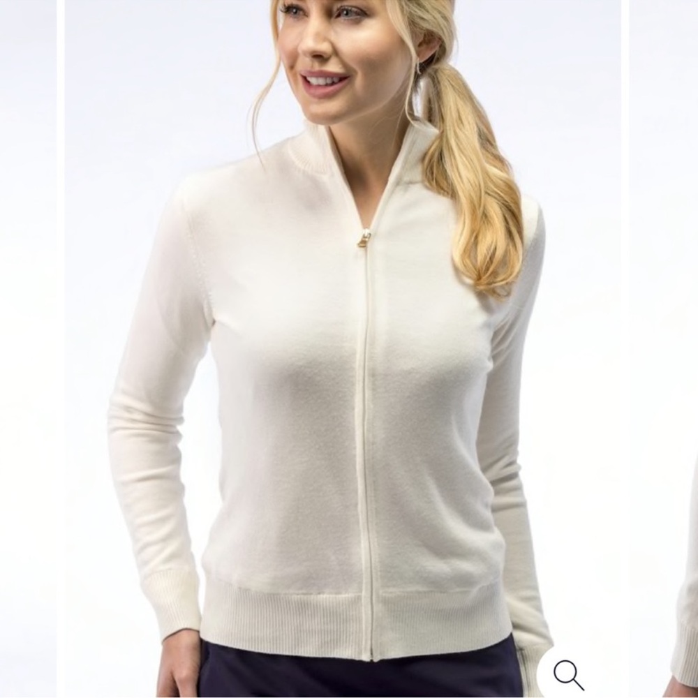 Fairway & Greene Abbey 100% Italian Merino Wool Windsweater Golf Jacket Size XS